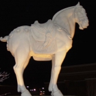 A horse outside of P.F. Chang's