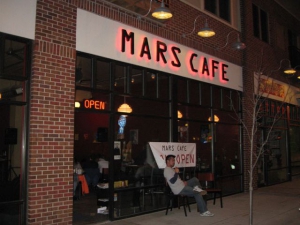 The front of Mars Cafe
