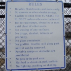 Skatepark rules